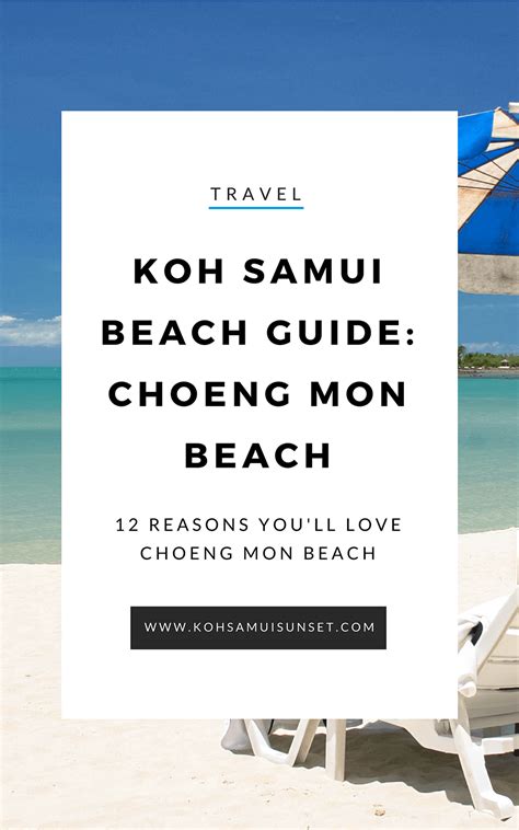 Choeng Mon Beach Your Total Guide To Choeng Mon Beach Koh Samui In