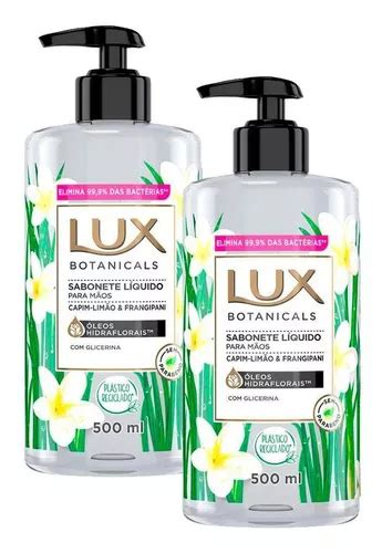 Kit 2 Sabonetes Líquido Lux Capim Limão Frangipani 500ml Mercadolivre