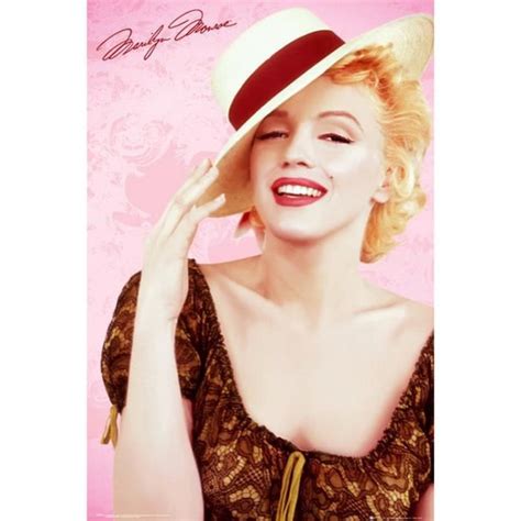 Marilyn Monroe Chapeau 61x91 5cm AFFICHE POSTER Cdiscount Maison