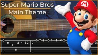 Super Mario Bros Main Theme Simple Guitar Tab Acordes Chordify