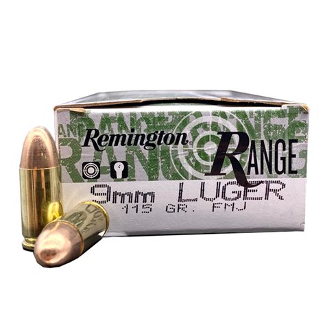 9mm Remington Range 115 Grain Full Metal Jacket Velocity Ammunition Sales