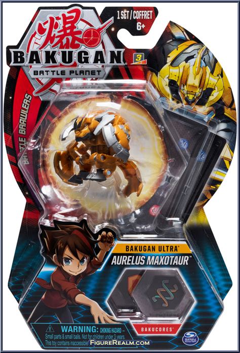 Aurelus Maxotaur Bakugan Battle Planet Ultra Spinmaster Action Figure