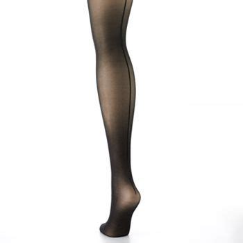 Hanes Silk Reflections Sheer Backseam Control Top Pantyhose Pin Up