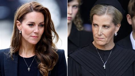 Kate Middleton And Sophie Countess Of Wessex Wore Subtly Touching Tributes To The Queen