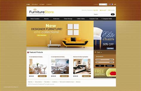 Furniture Website Templates Free Download Of Modern Furniture Store