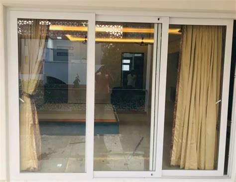 Pristine White Upvc Three Track Sliding Door For Home At Rs 650sq Ft In Vadodara