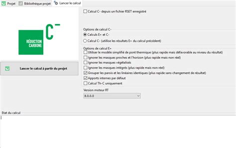 Lancer Les Calculs C Documentation Des Logiciels Izuba Nergies