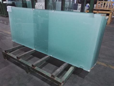 Acid Etched Translucent Toughened Glass For Door China Tempered