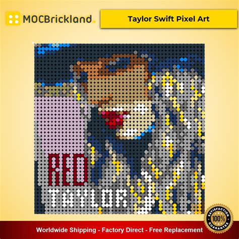 Taylor Swift Pixel Art Moc 90070 Creator With 2304 Pieces Moc Brick Land