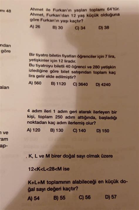 arkadaşlar lütfen bu soruların cevabı nedir çözümlü olursa sevinirim