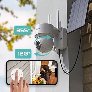 Boifun K Camera Surveillance Ext Rieur Wifi Energie Solaire Ptz