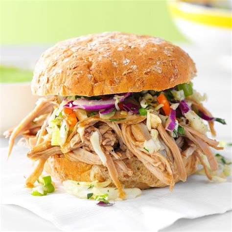 Sesame Pulled Pork Sandwiches Recipe Taste Of Home