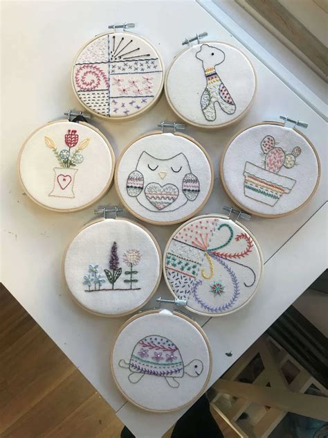 Simple Embroidery Classes Forget Me Not