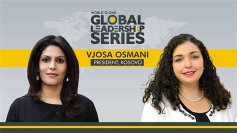 Global Leadership Series Vjosa Osmani Kosovo President Speaks To