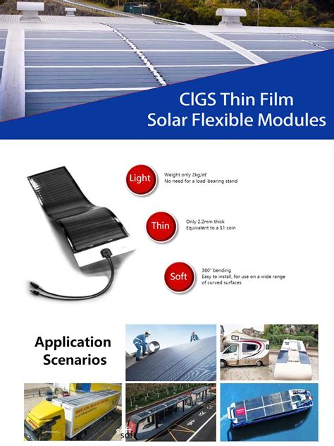 Easy Installation Lightweight 300w 450w Rollable Solar Panels Black