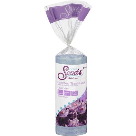 Color Scents Lavender Scented Trash Bags, 4 gallon, 75 count - Walmart ...