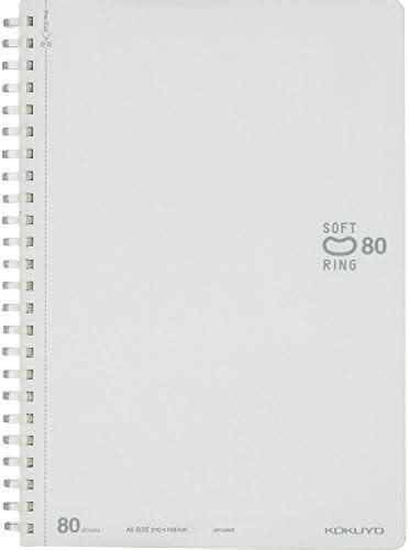 Kokuyo D Shaped Soft Ring Notebook Unruled Plain Ruled