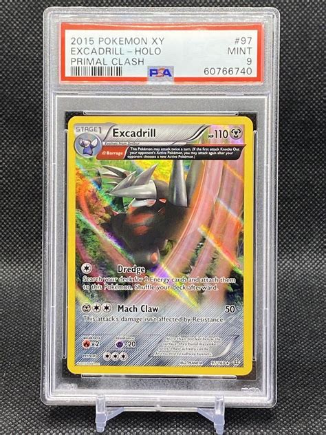 Psa Pokemon Xy Primal Clash Holo Excadrill Ebay