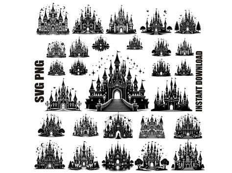 Princess Castle Svg Magical Castle Svg Castle Svg Bundle Castle Svg