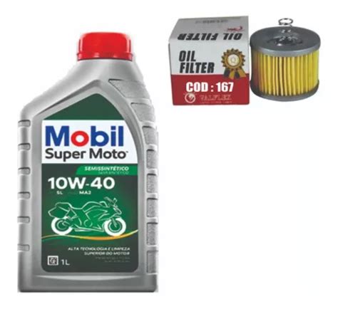 Kit Troca Oleo E Filtro Fazer 150 Mobil 10w40 Parcelamento Sem Juros