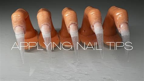 How To Apply Nail Tips To Practice Fingers Youtube