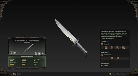 Combat Blade and Duelling Sword - New Weapon Types that weren't in the