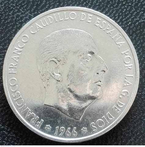 100 Pesetas 1966 70 Francisco Franco 1956 1975 Spain Coin 42339