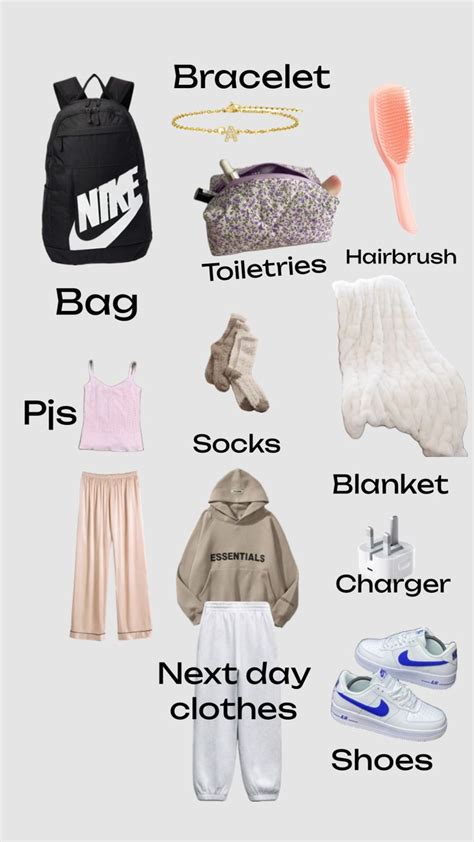 What To Pack For A Sleepover Inspo Bestiesleepover Pinkandblue In