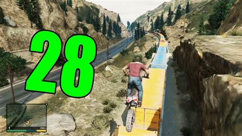 ПРЫЖОК С БАЙКА НА ПОЕЗД! [GTA V #28] - YouTube