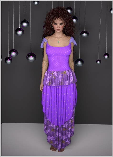 Dforce Flower Dress G8f Daz 3d