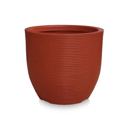 Vaso De Planta Redondo Grande De Polietileno X Cer Mica Foster