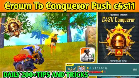 Crown To Conqueror Push C S Bgmi Rank Push Bgmi Rank Push Tips