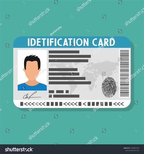 Idea Personal Identity Id Card Identification Stock Vector Royalty