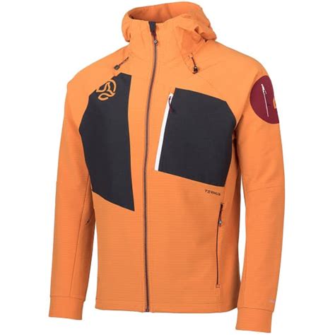 Ternua Demin Hard Hood Jkt Deep Orange Softshell Randonn E