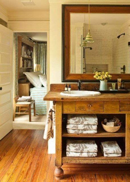 32 Cozy And Relaxing Farmhouse Bathroom Designs DigsDigs