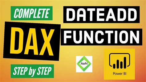 Power Bi Dax Tutorial 950 What Is Dateadd Function Youtube