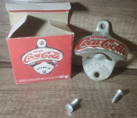 Vintage Starr X Coca Cola Coke Wall Mount Bottle Opener New In Box