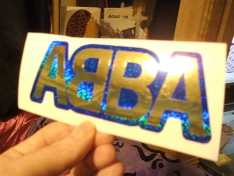 Buy ABBA Sticker Blue Sparkle Gold Chrome Online In India Etsy