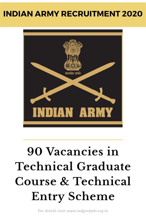 Indian Army Jobs 2020 90 Vacancies For Technical Graduate Course