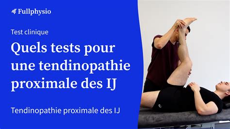 Quels Tests Pour Une Tendinopathie Proximale