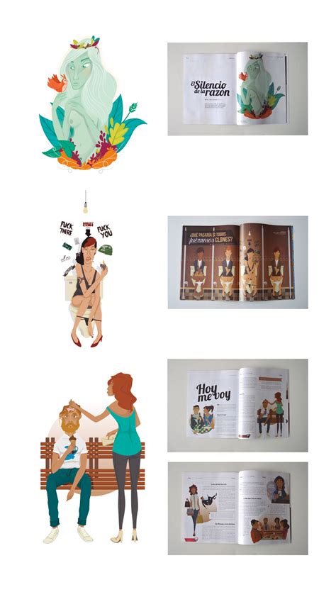 ilustraciones vectoriales  behance