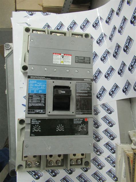 Siemens PXD63B160 Hardware 1600 600V 3P Breaker TEST REPORT