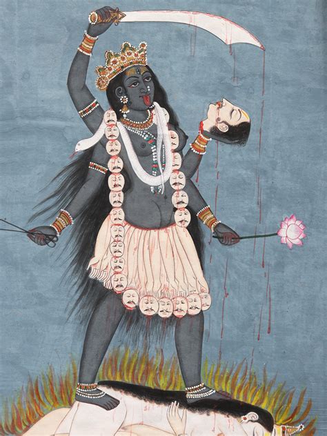 Mahavidya Tantric Goddess Tara Painting | Watercolor on Paper | Exotic