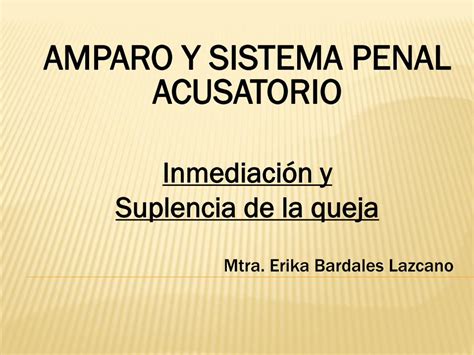 Pdf Amparo Y Sistema Penal Acusatorio Tribunalbcs Gob Mx Admin