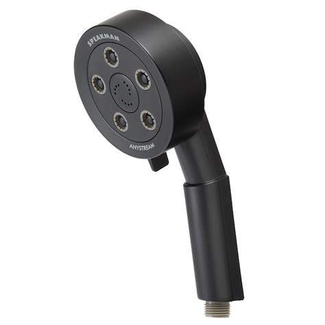 Speakman Neo Matte Black Round Handheld Shower Head 2 5 Gpm 9 5 Lpm At