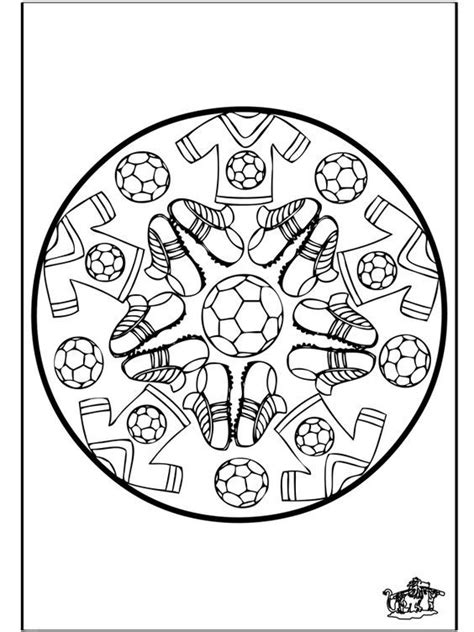 Mandala Voetbal Mandalas Para Ni Os Mandalas Futbol Para Colorear