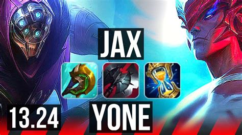 JAX Vs YONE TOP 8 Solo Kills Legendary 13 3 6 300 Games KR