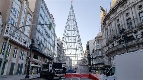 Encendido De Las Luces De Navidad De Vigo 2021 2022 Ambiente Festivo