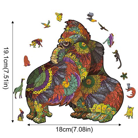 Irregular Three-Dimensional Animal Puzzles With Special-Shaped Wooden Puzzles 3D-Puzzles 60900 ...