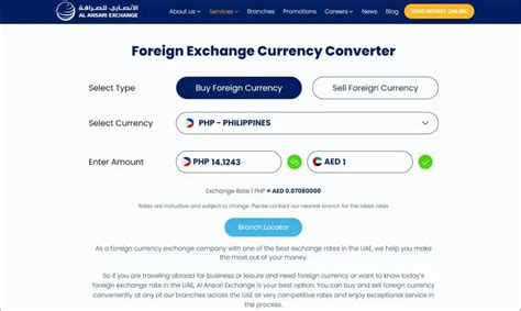 Al Ansari Exchange Rate AED To PHP Today Dirhams To Philippine Peso